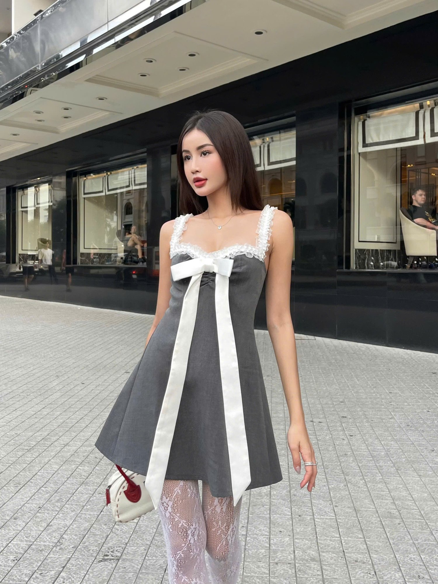 Jolie Gray Dress